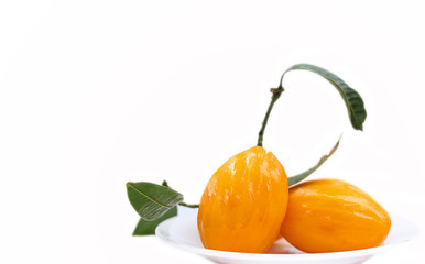 Marian plum thai fruit isolated