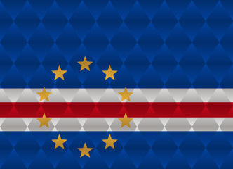 cape verde low poly flag