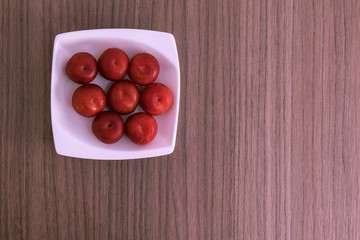 Red plums