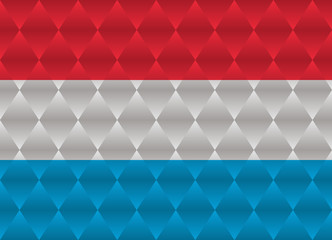 luxembourg low poly flag