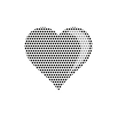 vector of dot heart