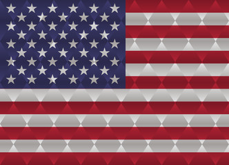 united states low poly flag