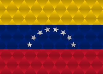 venezuela low poly flag