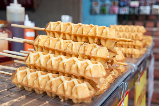 Waffle hot dogs cheap