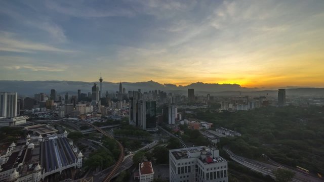 Sunrise At Kuala Lumpur City, Malaysia
