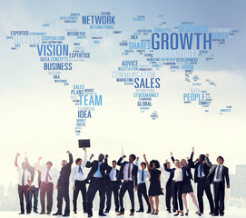 Network Growth Sales Vision Team People Concept