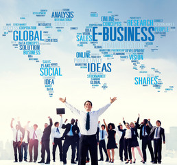 E-Business Ideas Analysis Communication Solution Social Concept