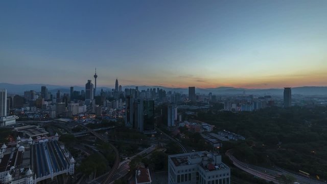 Sunrise At Kuala Lumpur City, Malaysia