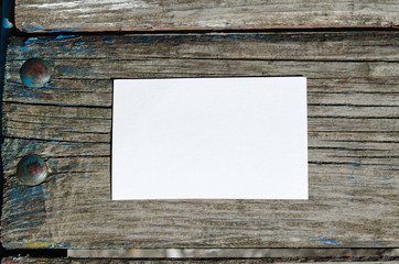 Blank Note Book on Wooden Background