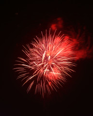 Fototapeta premium beautiful fireworks over sky