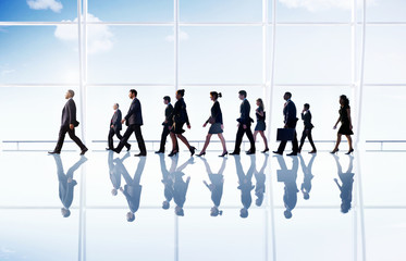Business People Corporate Walking Office Concept