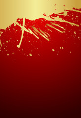 Grunge Golden Splash Banner