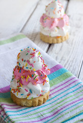 cake with white cream air