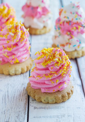 cake with white cream air