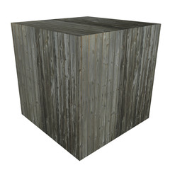 3D Wooden box