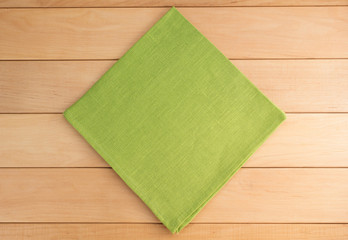 cloth napkin on wood