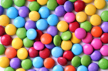 Colored smarties texture pattern