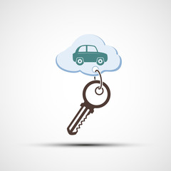 Key with keychain.