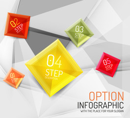 Vector fresh business abstract infographic