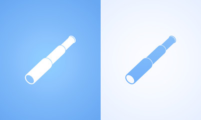 Spyglass in flat style