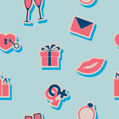 seamless background on the wedding theme