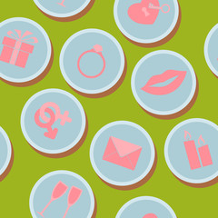 seamless background on the wedding theme