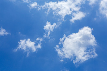 Abstract blue sky with tiny cloud.