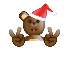 Toby Ted Teddy Bear Christmas Advertising Space