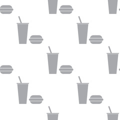 New Fast food seamless pattern
