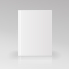 Blank book cover vector illustration. Isolated object