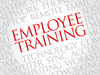 Employee Training word cloud concept