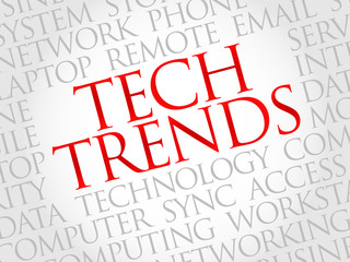 Tech Trends word cloud concept