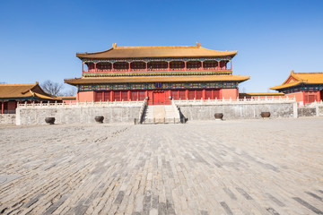 Fototapeta premium forbidden city,Brilliant traditional building，Beijing China
