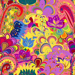 Seamless ornament ethnic background. Abstract pattern.  EPS-8 ve