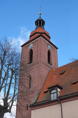 Fototapeta na wymiar Pfarrkirche St. Rochus in Zirndorf