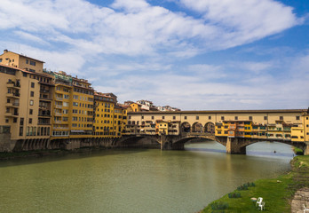 Obraz premium イタリア フィレンツェ ヴェッキオ橋