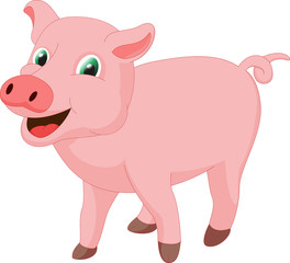 cute pig cartoon
