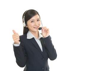 笑顔のオペレーター