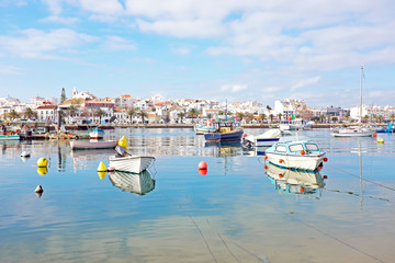 The harbor from Lagos in Portugal - obrazy, fototapety, plakaty
