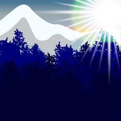 Obraz premium Mountain landscape. 10