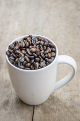 Coffee bean with Cup.