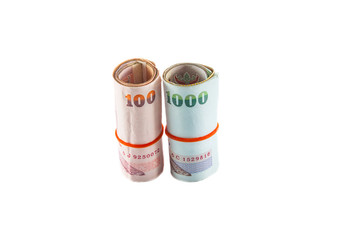 roll of Thai money