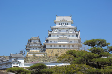 修理完成後の姫路城