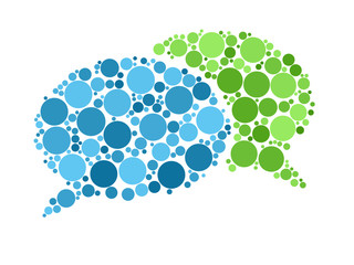 SPEECH BUBBLES icon (web forum chat testimonials opinions now)