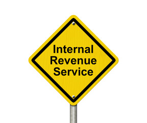 Internal Revenue Service Warning Sign