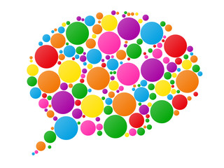 SPEECH BUBBLE icon (web forum chat testimonials opinions now)