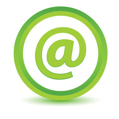 Obraz premium Green email icon