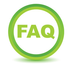 Green faq icon