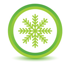 Green snowflake icon