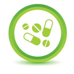 Green medicine icon